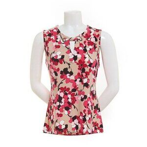 3‎ for $15 Tommy Hilfiger Sleeveless Clarice Floral Grommet Trim TOP, NWT L
